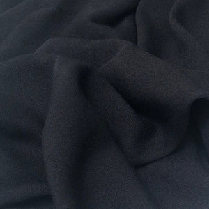 58" 100% Cotton Crepe Black 7 OZ Light Woven Fabric By the Yard | APC Fabrics