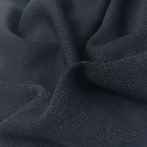 58" 100% Cotton Crepe Black 7 OZ Light Woven Fabric By the Yard | APC Fabrics