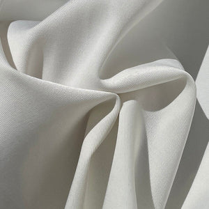 58 Rayon Stretch Gabardine with Spandex 8 OZ Off White Woven Fabric By the  Yard