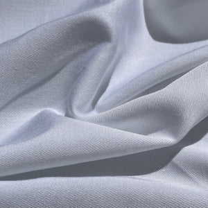58" Rayon & Polyester Poly Blend Twill Gabardine White 7 OZ Woven Fabric by the Yard | APC Fabrics