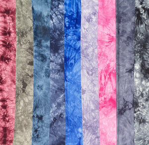 60” Bamboo 4-Way Stretch with Spandex Tie Dye Tie Dyed Apparel Jersey Knit Fabric By the Yard | APC Fabrics