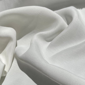 58" Peachskin Acetate White 6 OZ Faille Woven Fabric By the Yard | APC Fabrics