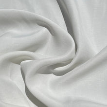 Load image into Gallery viewer, 58&quot; Peachskin Acetate White 6 OZ Faille Woven Fabric By the Yard | APC Fabrics