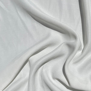 58" Peachskin Acetate White 6 OZ Faille Woven Fabric By the Yard | APC Fabrics