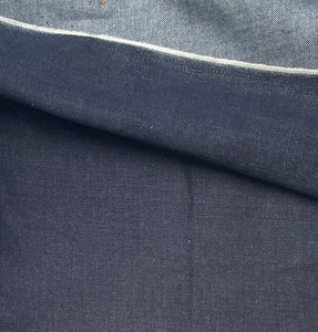 60" 100% Cotton Italian Denim Dark Indigo 10 OZ Woven Fabric By the Yard | APC Fabrics