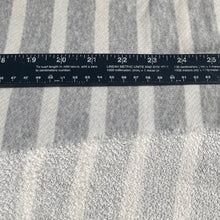 Load image into Gallery viewer, 58&quot; Cotton Rayon 11 Oz French Terry Cloth Yarn Dyed Heather Gray &amp; White Striped Loop Terry Knit Fabric By the Yard | APC Fabrics