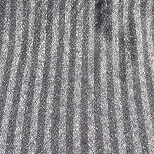 58&quot; French Terry 100% Cotton 9 OZ Blue & Black Striped Knit Fabric By the Yard | APC Fabrics