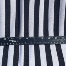 Load image into Gallery viewer, 58&quot; French Terry 100% Cotton 9 OZ Black and White Striped Knit Fabric By the Yard | APC Fabrics