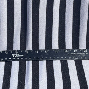 58&quot; French Terry 100% Cotton 9 OZ Black and White Striped Knit Fabric By the Yard | APC Fabrics
