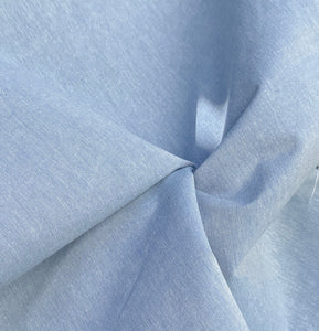 60" 100% Cotton Chambray Baby Blue 8 OZ Medium Weight Woven Fabric By the Yard | APC Fabrics