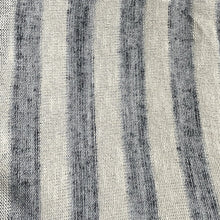 Load image into Gallery viewer, 58&quot; Rayon Hachi Striped 6 OZ Khaki Ivory &amp; Gray Knit Fabric By the Yard | APC Fabrics