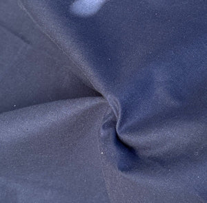 58" 100% Rayon Challis Broadcloth Dark Navy Blue Sheer Woven Fabric By the Yard | APC Fabrics
