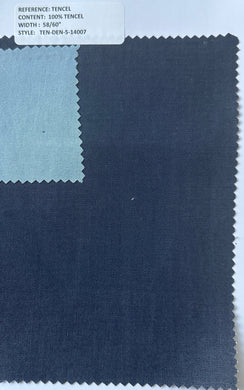 58” 100% Tencel Chambray Woven Fabric for Wholesale Only