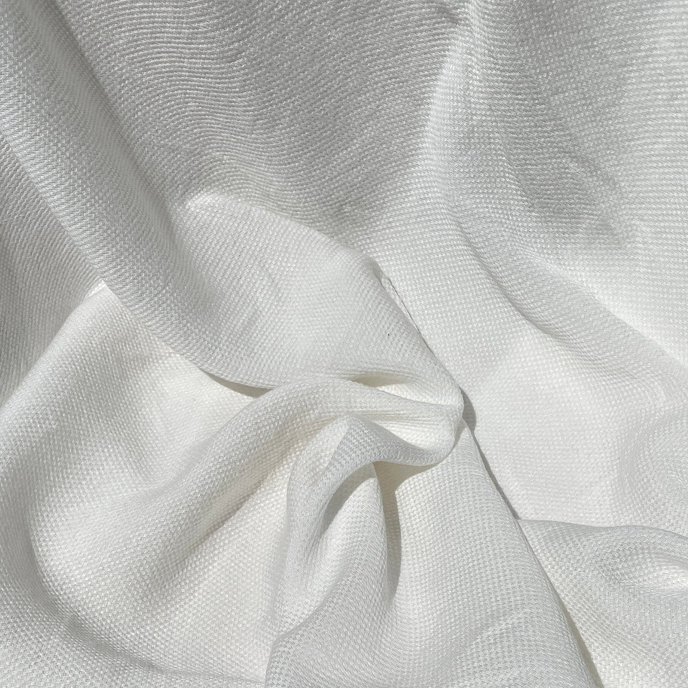 60" Tencel Lyocell & Rayon Dobby Jacquard 7 OZ PFD Natural White Woven Fabric By the Yard | APC Fabrics